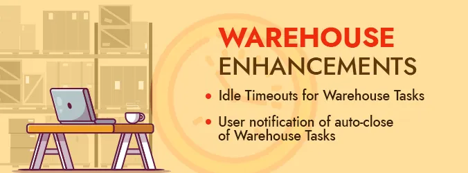 Warehouse enhancements header